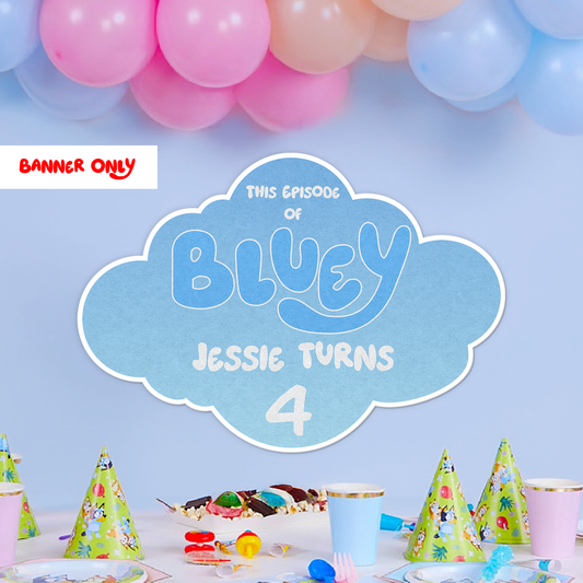 Bluey Birthday Banner Only