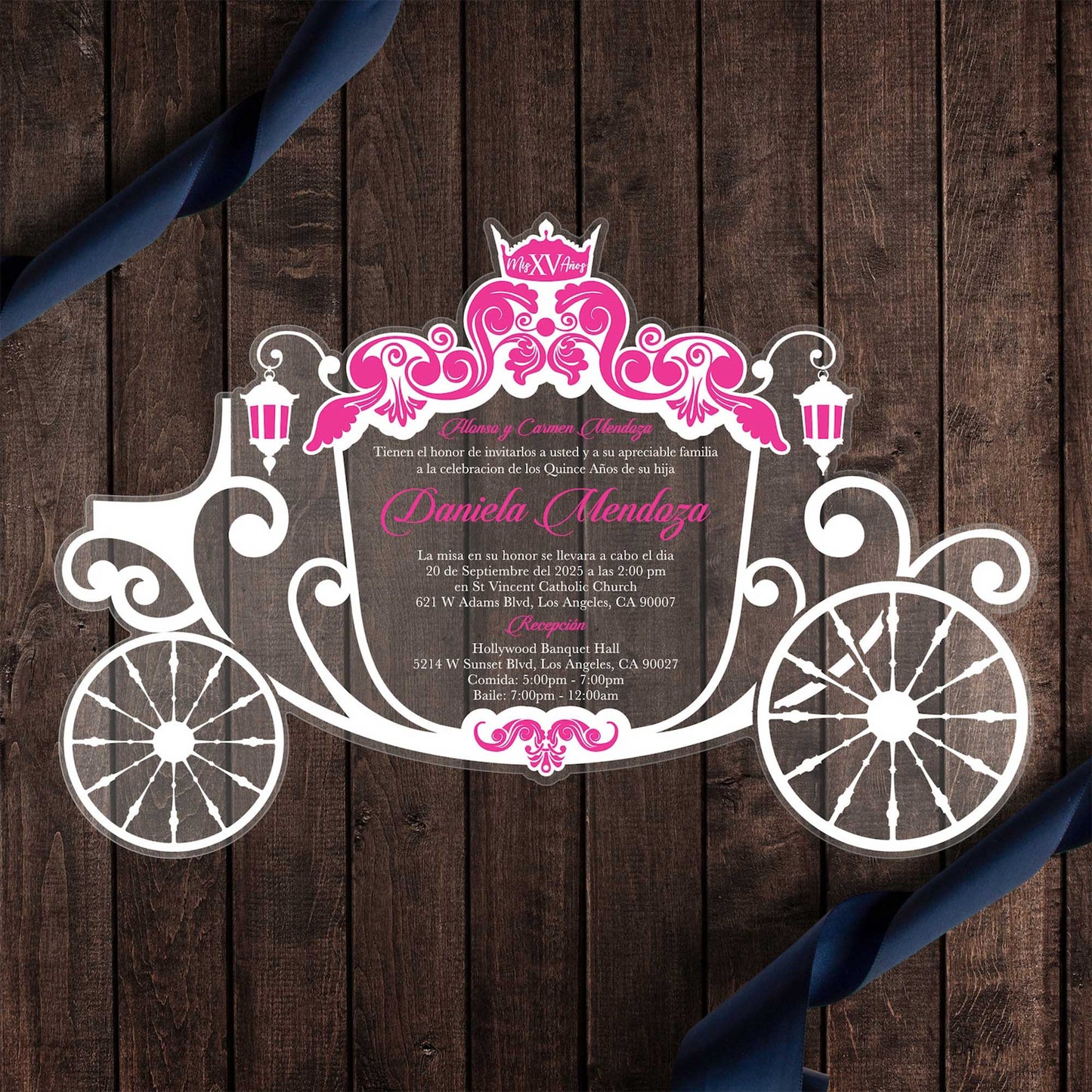 Acrylic Quinceañera Carriage 02