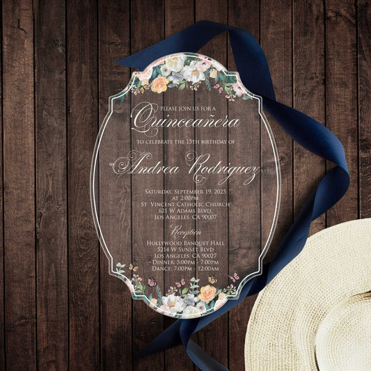 Acrylic Quinceañera Mirror 01