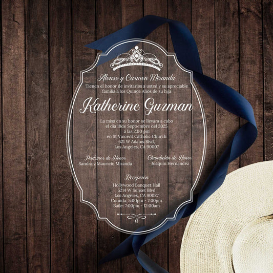 Acrylic Quinceañera Mirror 03