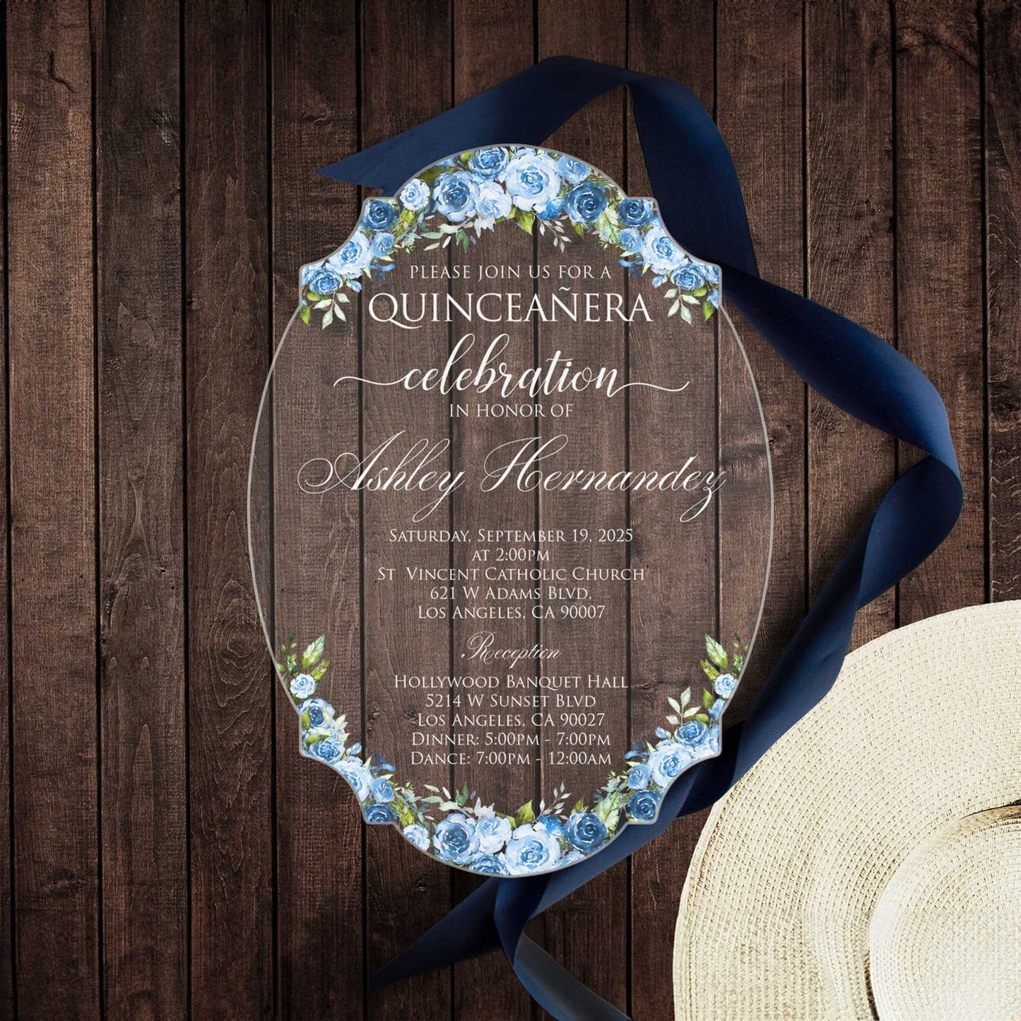 Acrylic Quinceañera Mirror 04