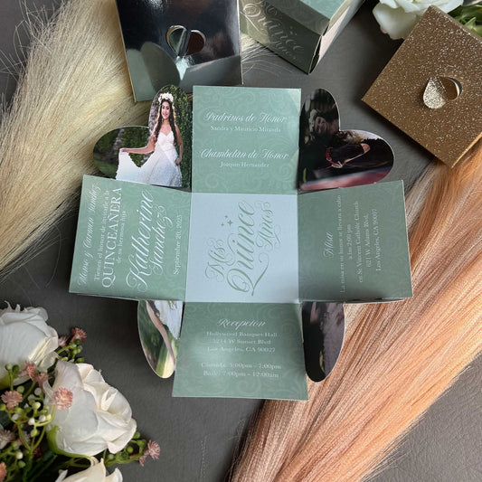 Quinceañera Dazzle Box With Foil