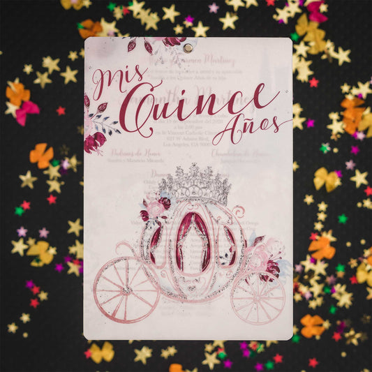 Quinceañera Beauty Silver Foil
