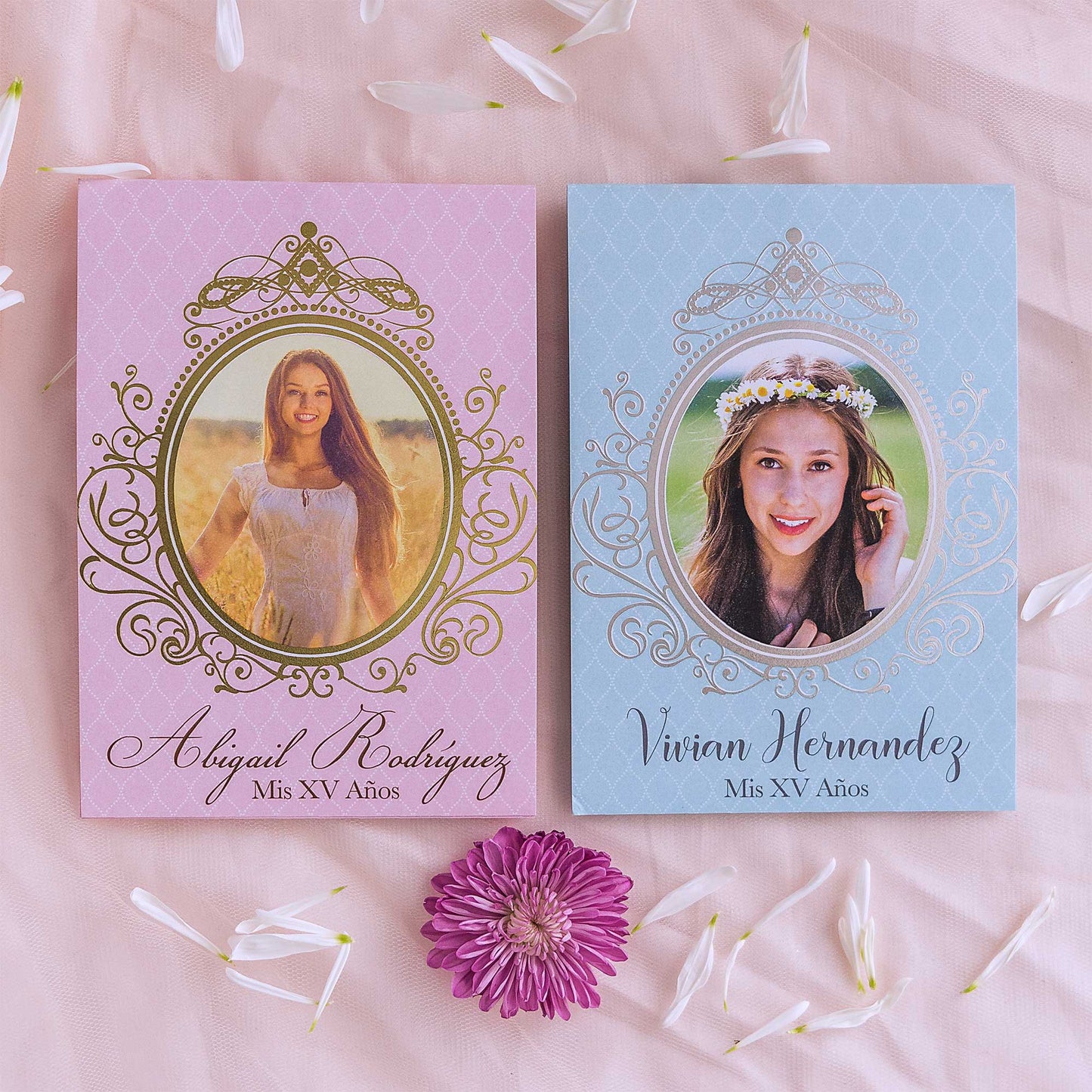 Quinceañera Bloom Silver Foil