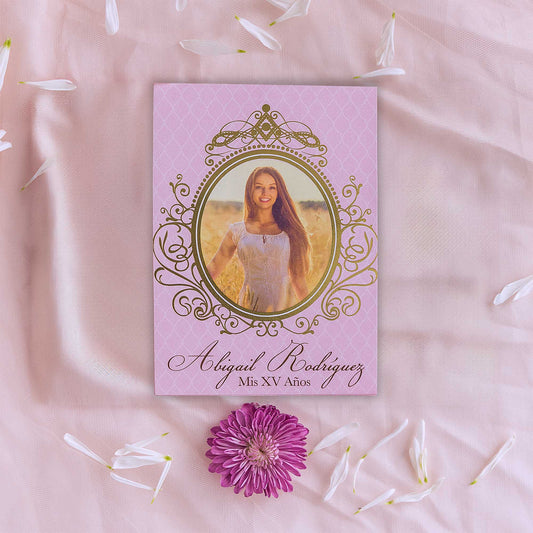 Quinceañera Bloom Gold Foil