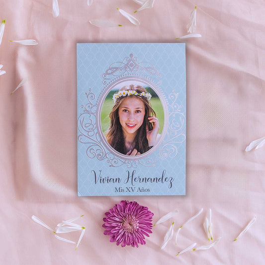 Quinceañera Bloom Silver Foil