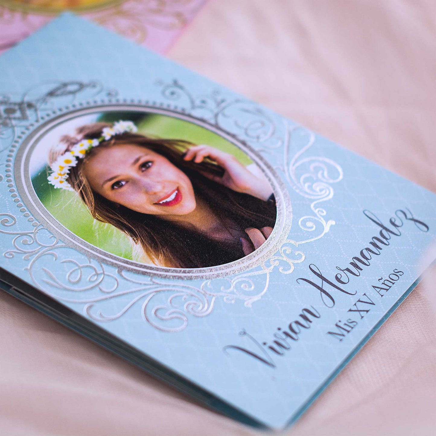 Quinceañera Bloom Silver Foil