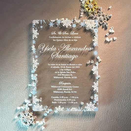 Acrylic Quinceañera Classic 5"x7" 04 Winter