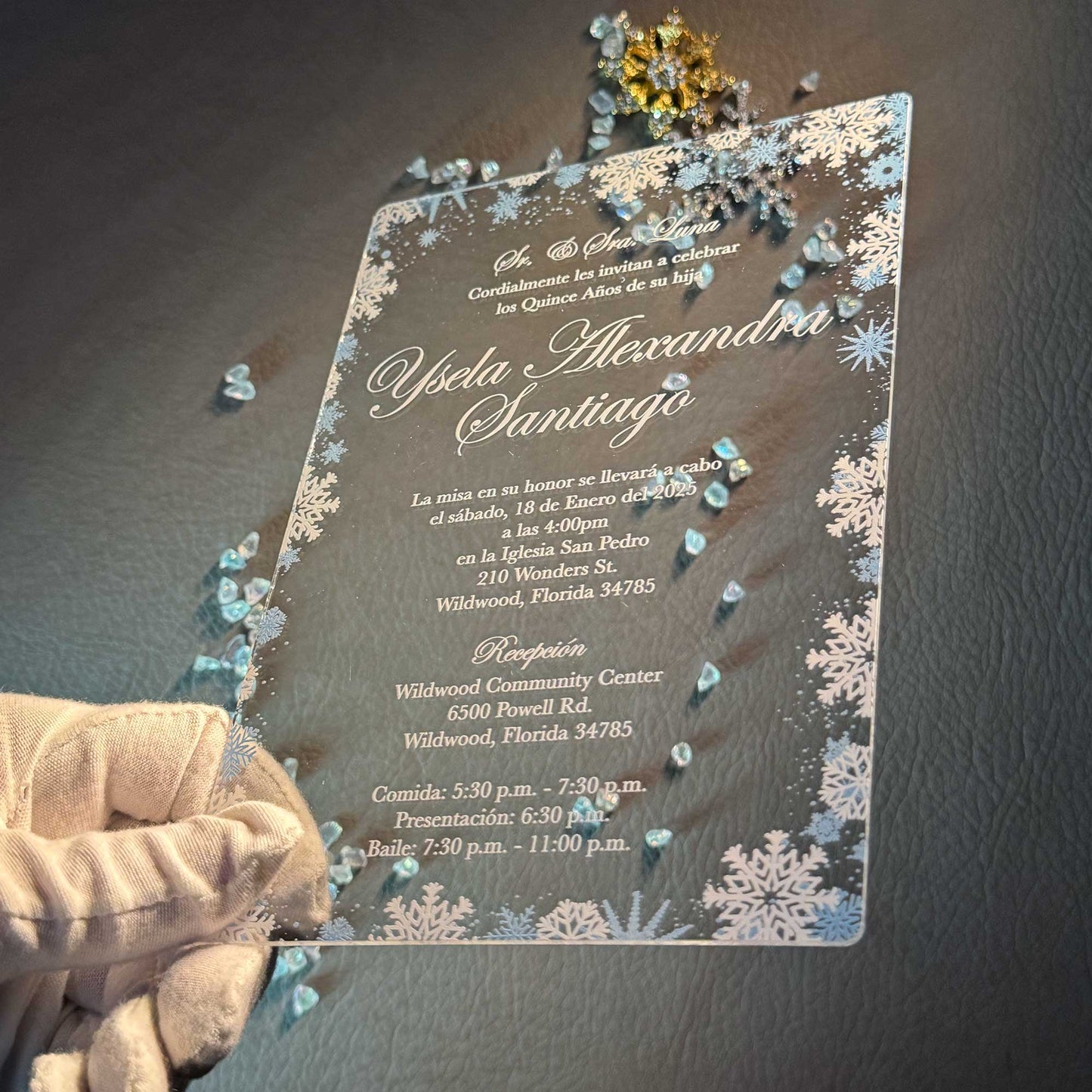 Acrylic Quinceañera Classic 5"x7" 04 Winter