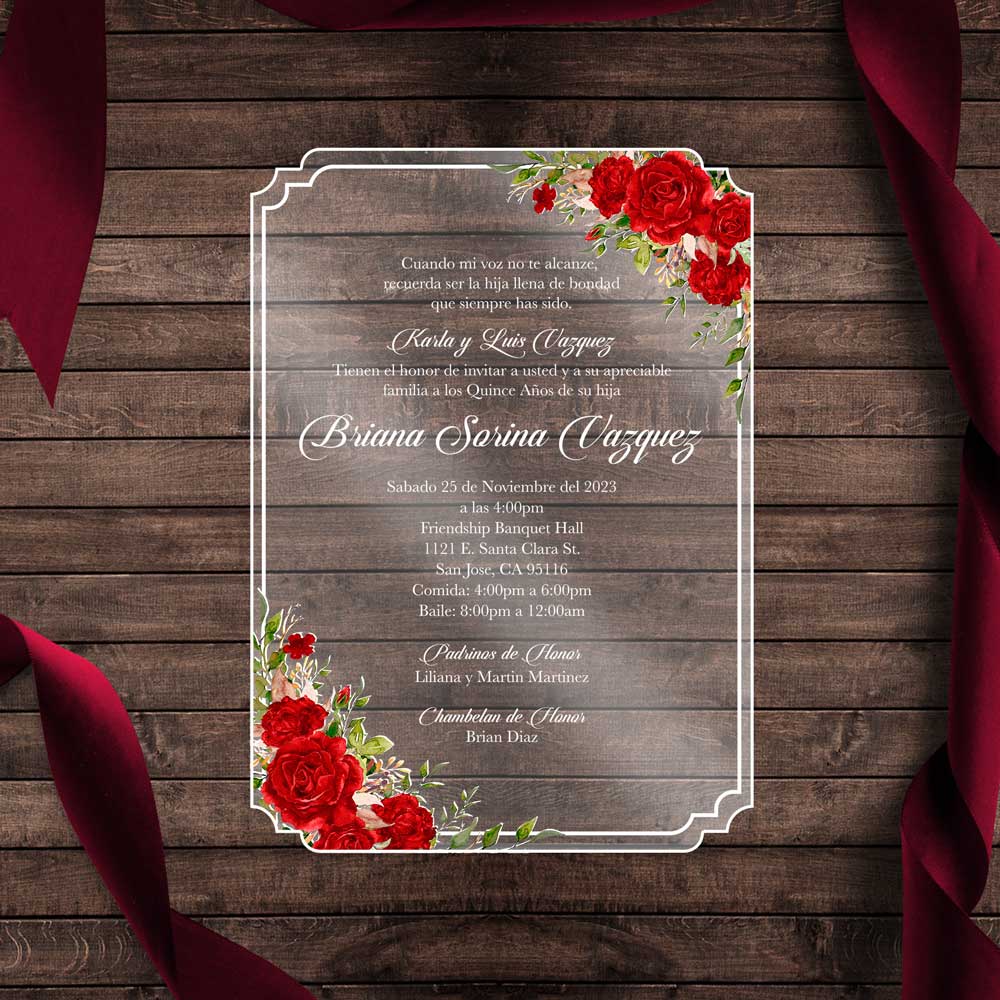 Sample Order Invitation