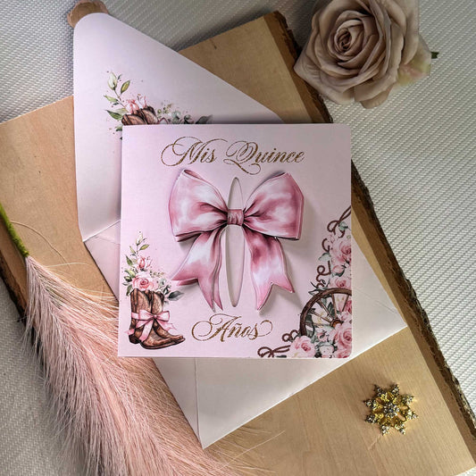 Quinceañera Deluxe Western Blush Coquette