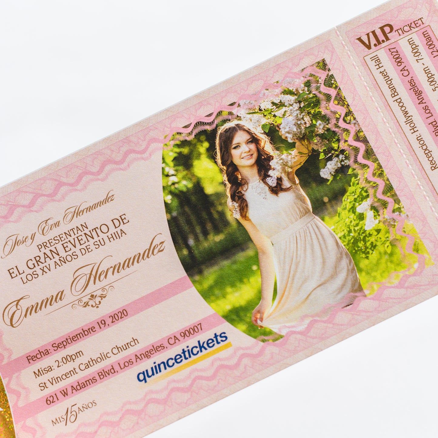 Quinceañera Ticket