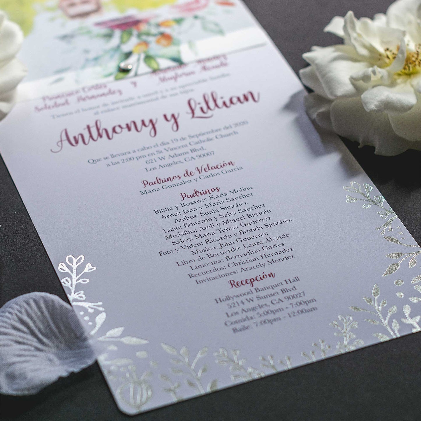 Wedding Beauty Silver Foil