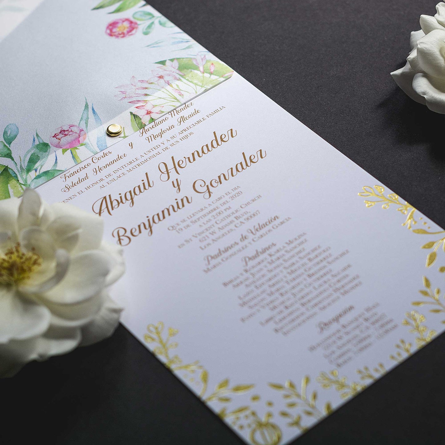 Wedding Beauty Gold Foil