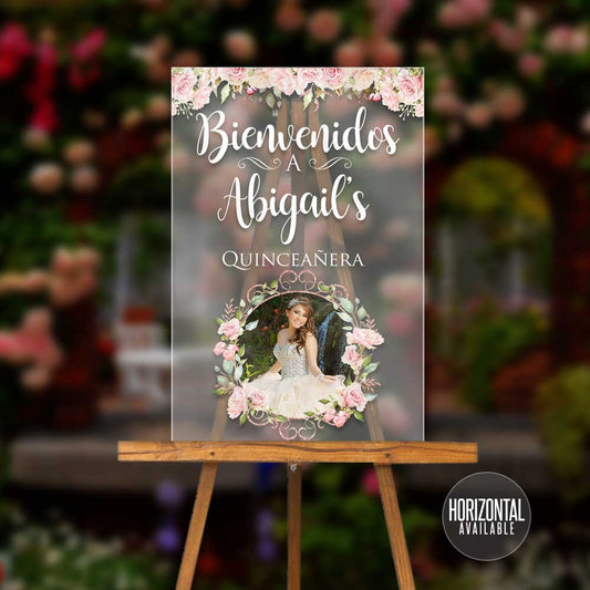 Acrylic Welcome Signs - Quinceañera or Sweet Sixteen 06