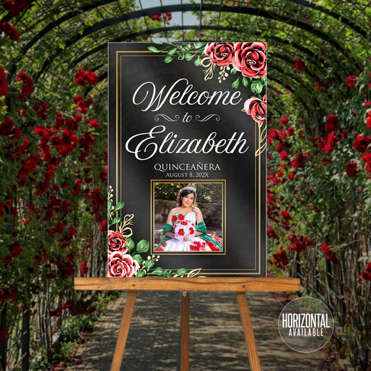 Acrylic Welcome Signs - Quinceañera or Sweet Sixteen 07