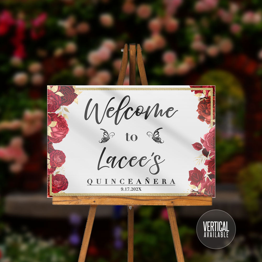 Acrylic Welcome Signs - Quinceañera or Sweet Sixteen 13