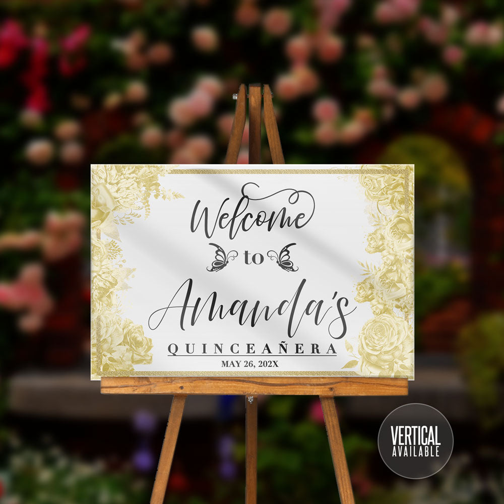 Acrylic Welcome Signs - Quinceañera or Sweet Sixteen 13