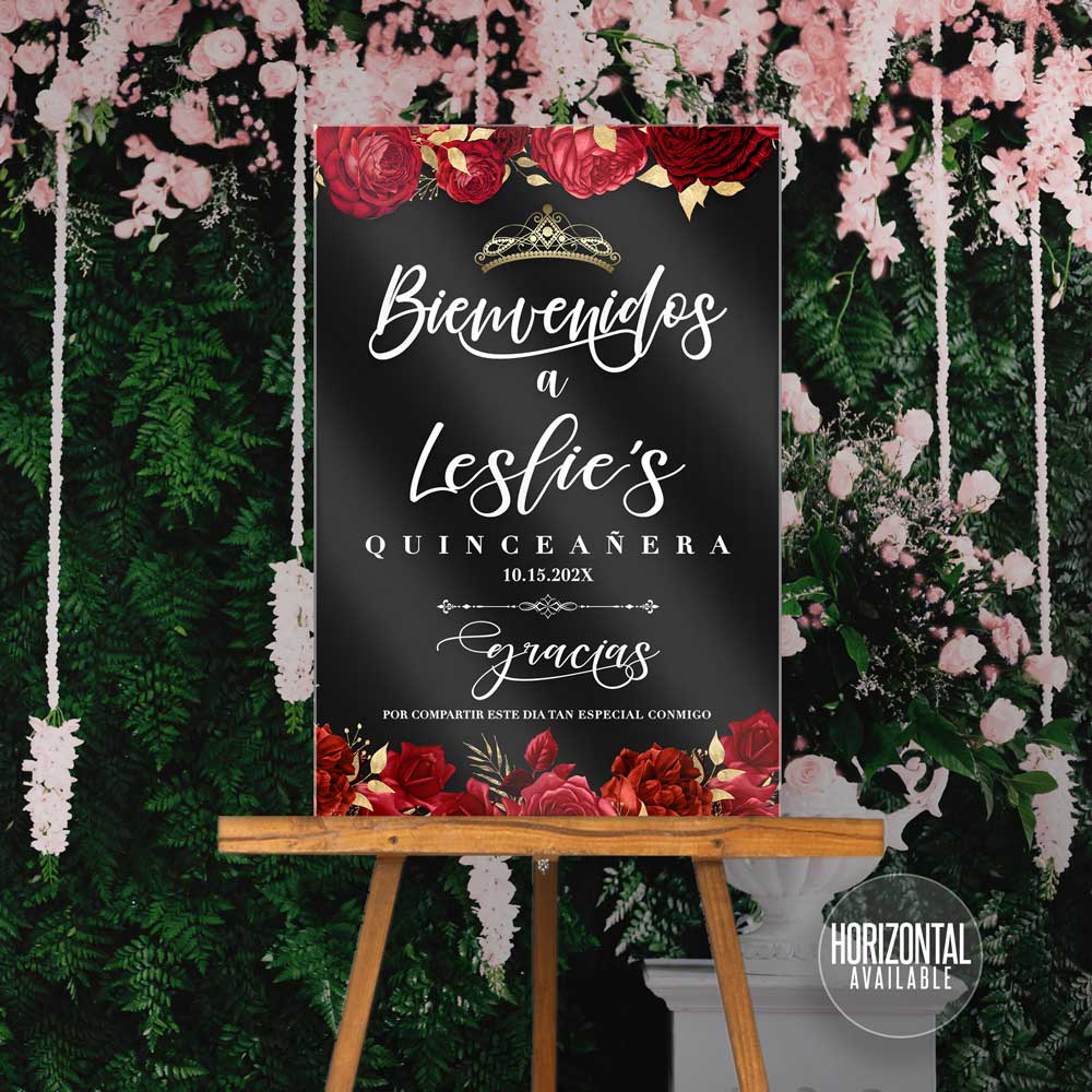 Acrylic Welcome Signs - Quinceañera or Sweet Sixteen 14