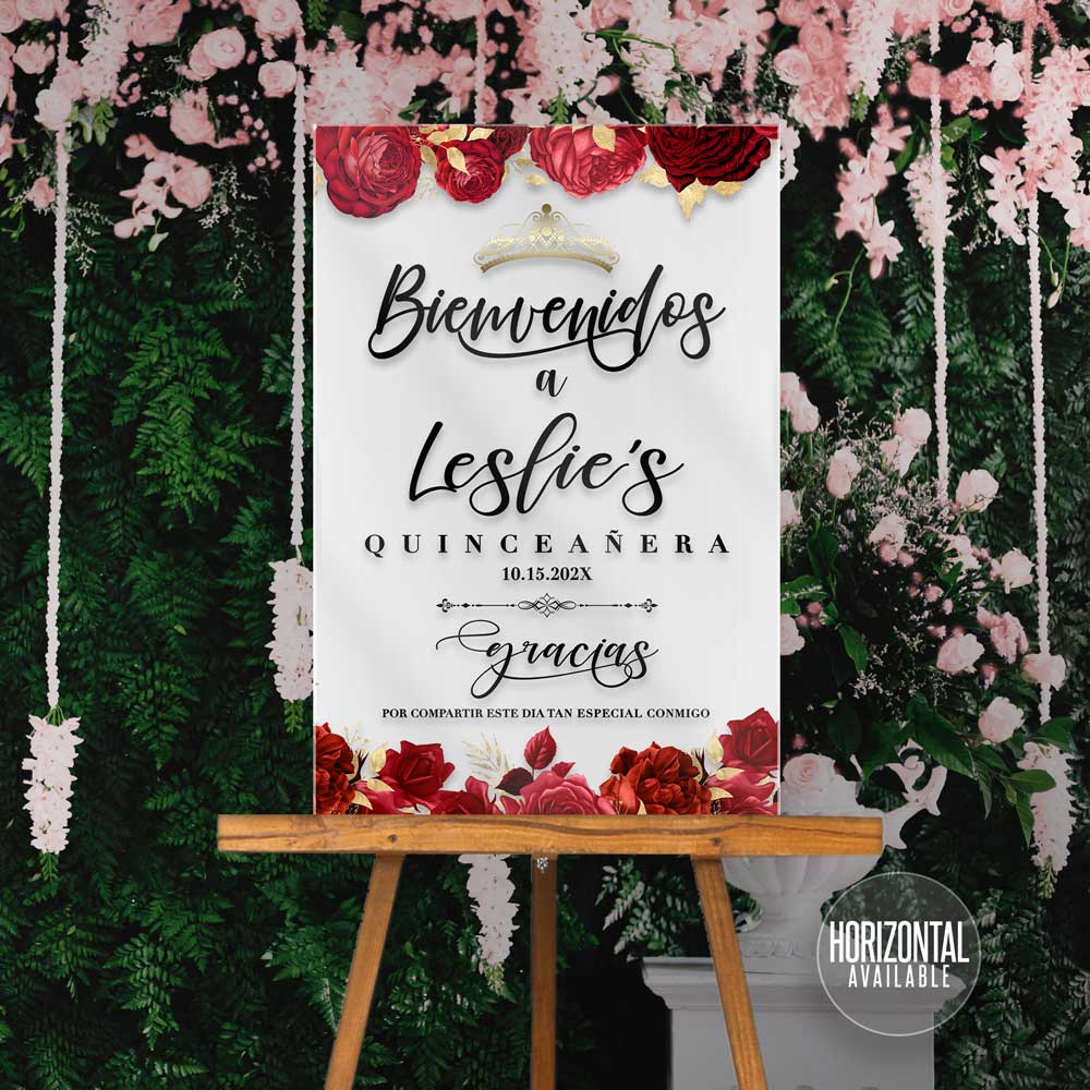 Acrylic Welcome Signs - Quinceañera or Sweet Sixteen 14