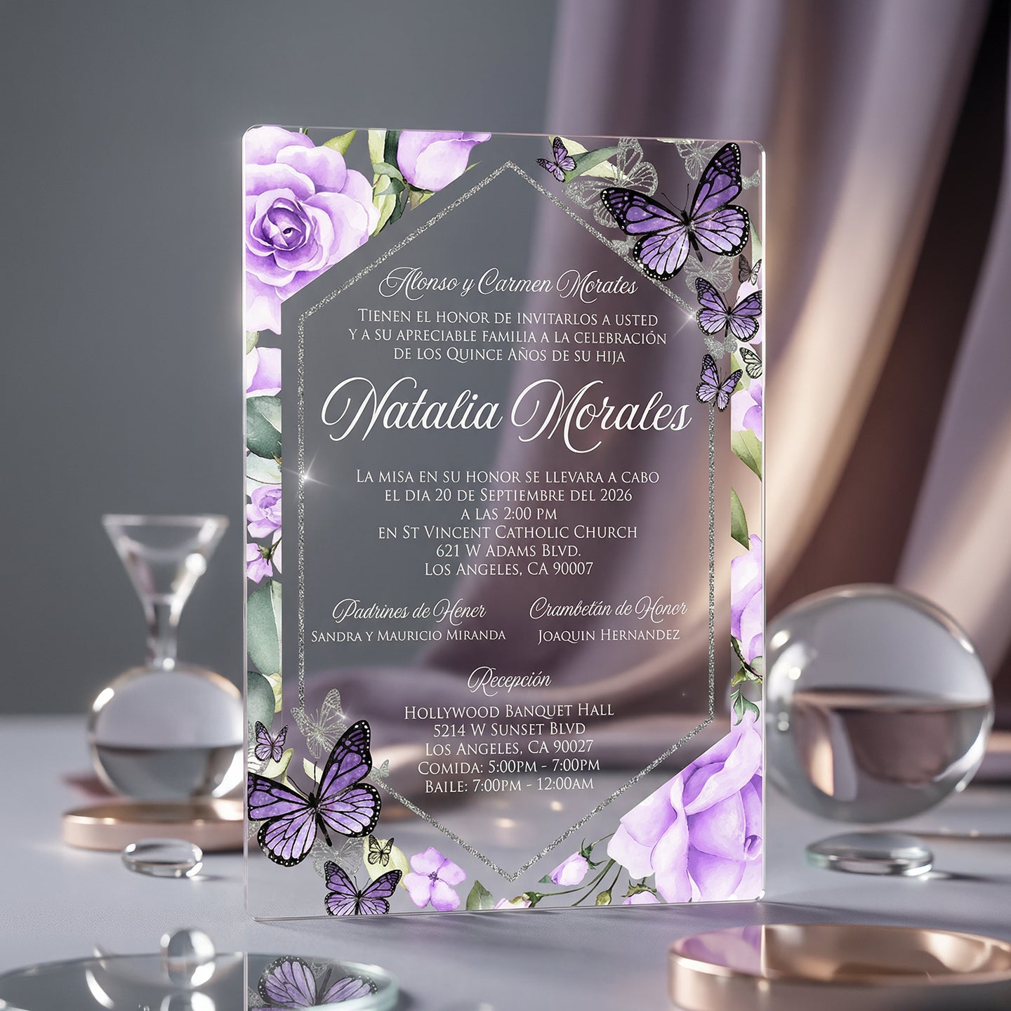 Acrylic Quinceañera Classic 5"x7" 11