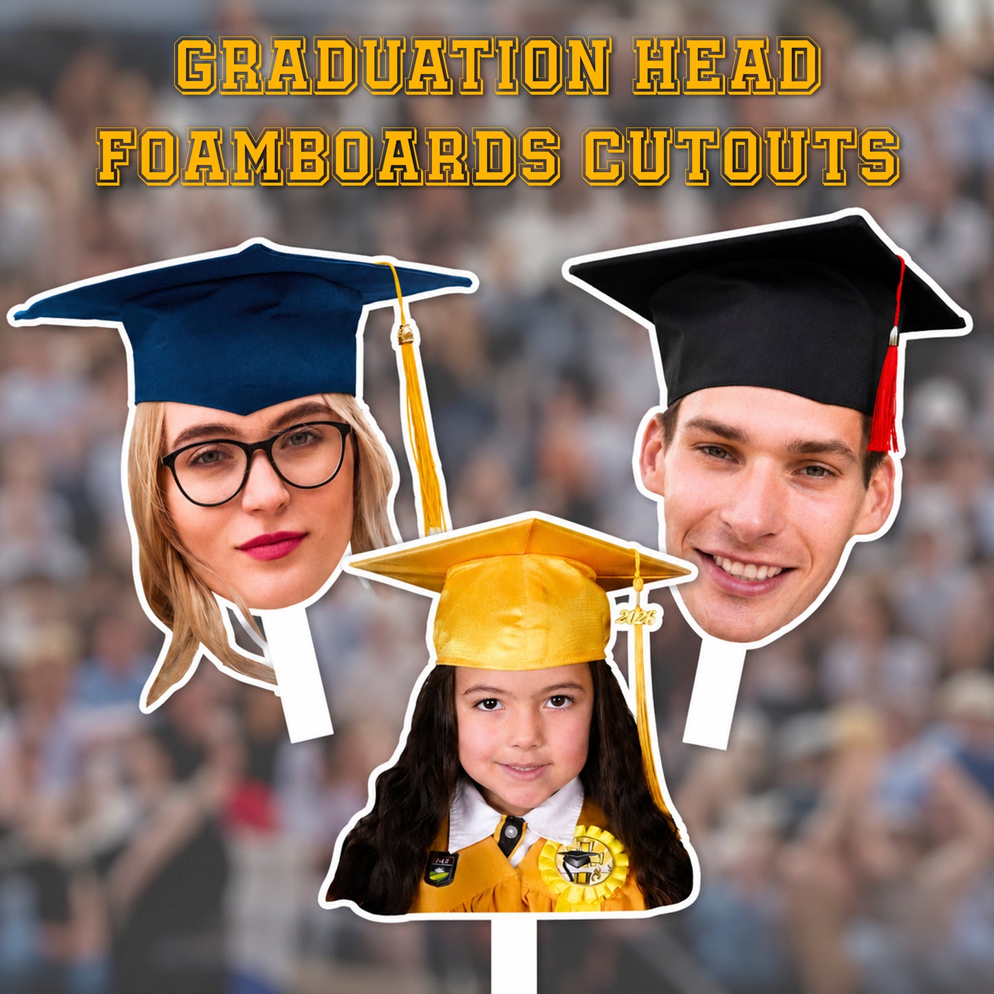 Graduation Head Foam Board Cutouts