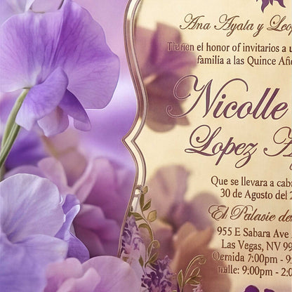Acrylic Quinceañera Benalux Gold Rapunzel