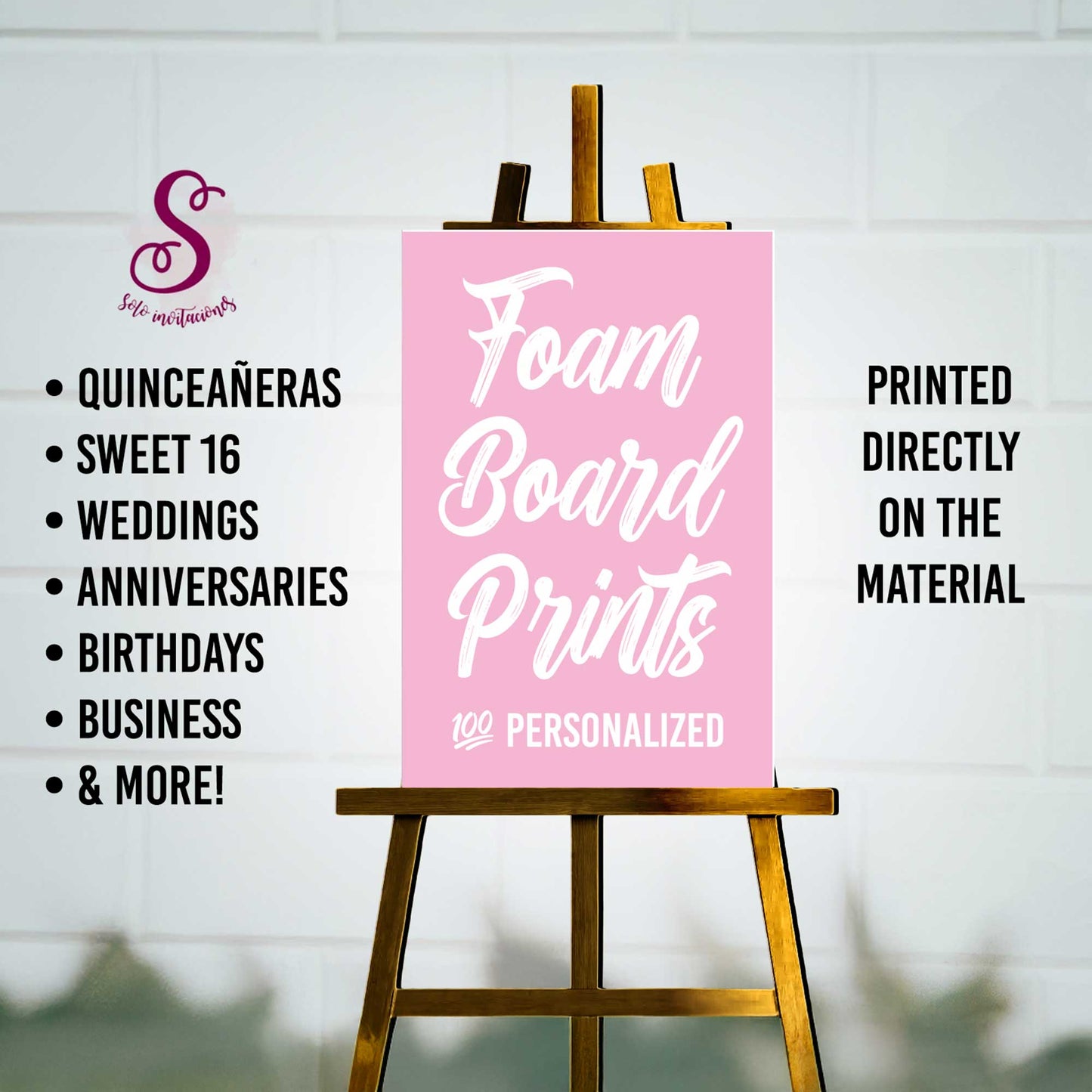 01 Welcome Foam Board Signs