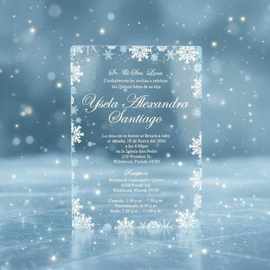 Acrylic Quinceañera Classic 5"x7" 04 Winter