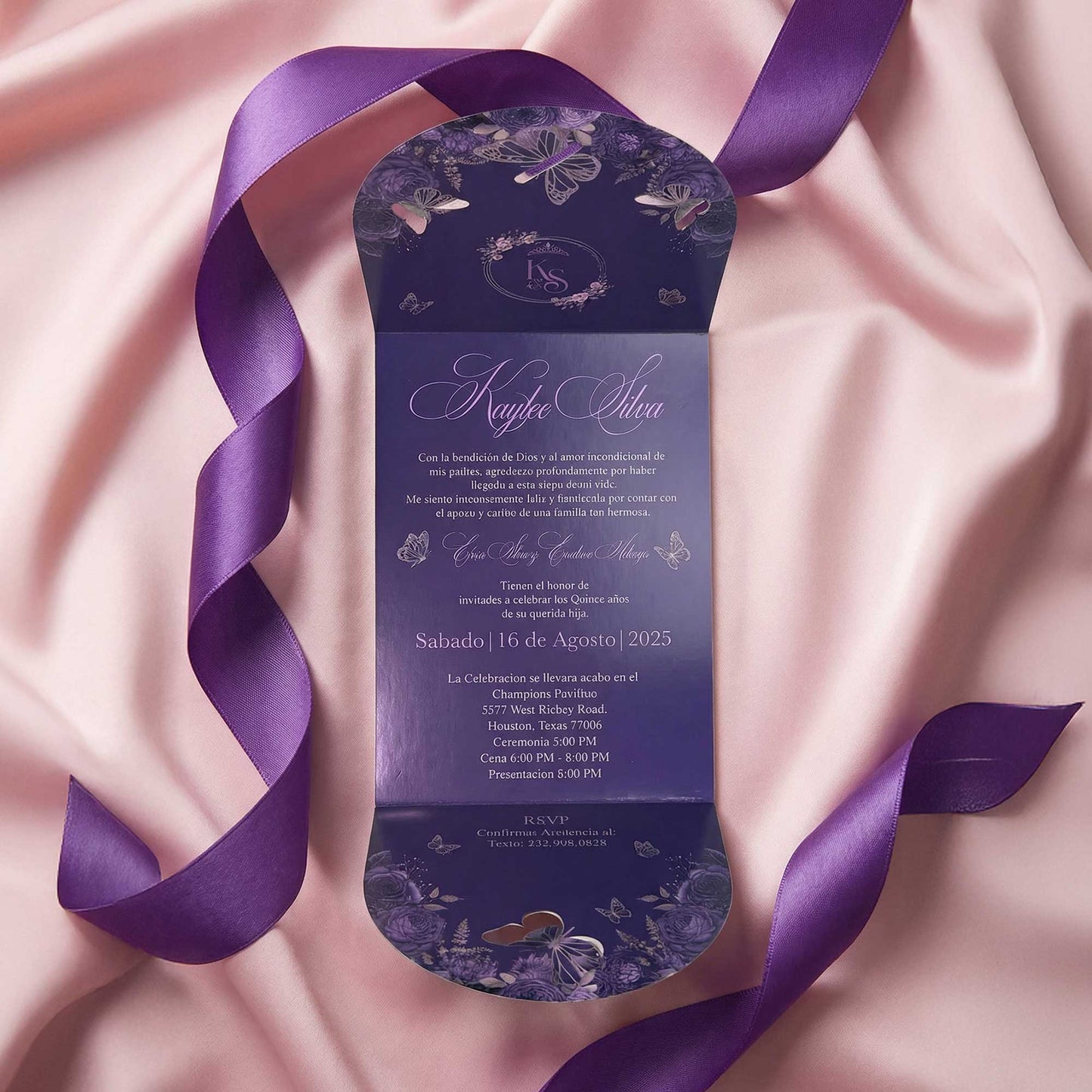 Quinceañera Spring Invite 02