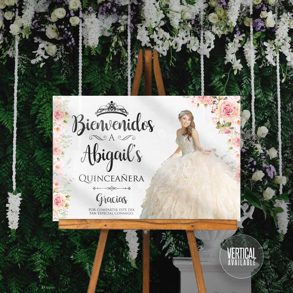 Acrylic Welcome Signs - Quinceañera or Sweet Sixteen 05
