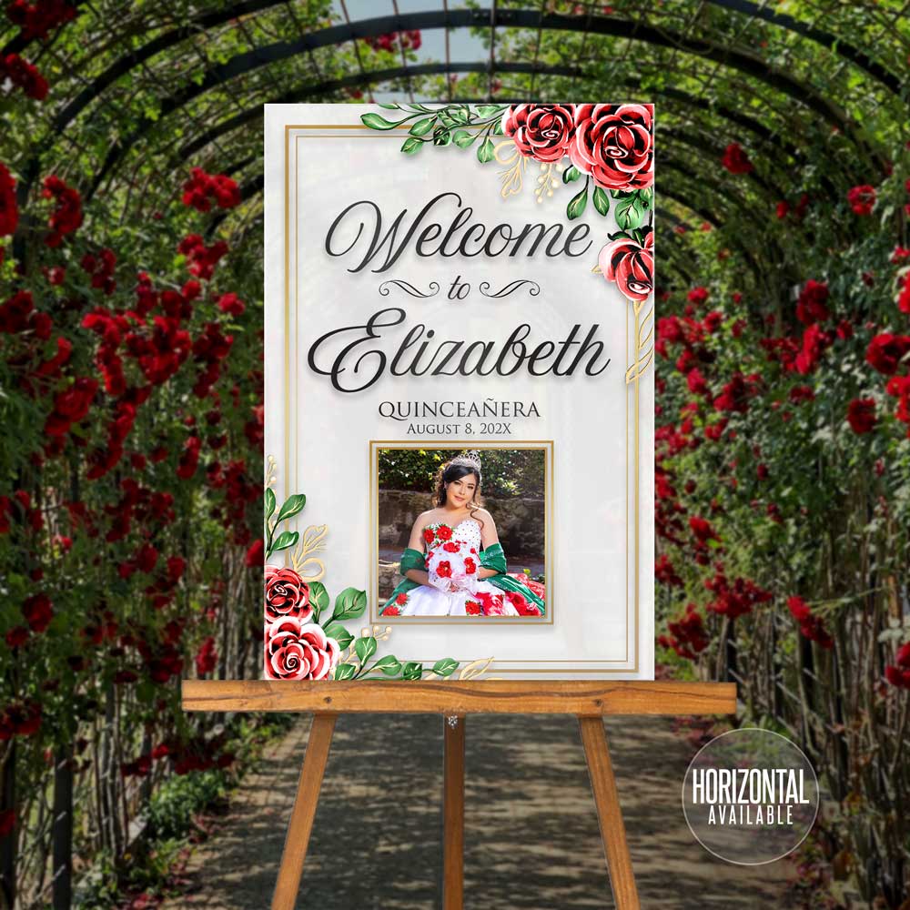 Acrylic Welcome Signs - Quinceañera or Sweet Sixteen 07