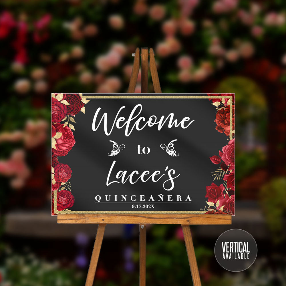 Acrylic Welcome Signs - Quinceañera or Sweet Sixteen 13