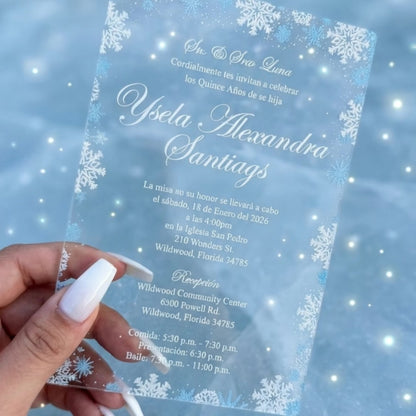 Acrylic Quinceañera Classic 5"x7" 04 Winter